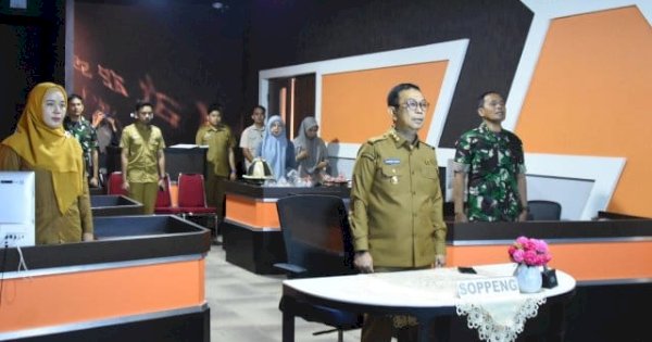 Bupati Soppeng Suwardi Rakor Percepatan Swasembada Pangan Musim Kemarau 2025 Secara Daring