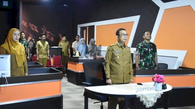 Bupati Soppeng Suwardi Rakor Percepatan Swasembada Pangan Musim Kemarau 2025 Secara Daring