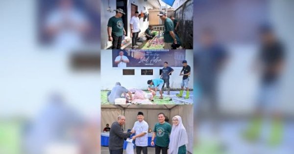 PDAM Makassar Kurban 12 Ekor Sapi, Sumbangkan ke Panti Asuhan hingga Pekerja Outsourcing, Plt Hamzah Ahmad: Bentuk Kepeduliaan Kepada Sesama!