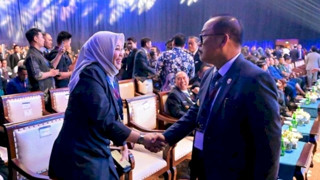 Wakil Gubernur Sulawesi Selatan, Fatmawati Rusdi, menghadiri pembukaan International Conference of Infrastructure (ICI) 2025.