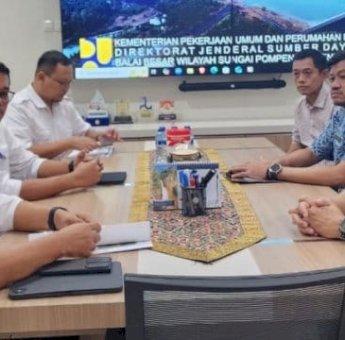 Bupati Pinrang Koordinasi dengan BBWS Pompengan Jeneberang, Paparkan Kondisi Bendungan Benteng