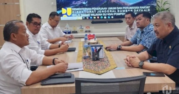 Bupati Pinrang Koordinasi dengan BBWS Pompengan Jeneberang, Paparkan Kondisi Bendungan Benteng
