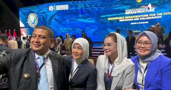Dibuka Langsung Presiden Prabowo, Munafri-Aliyah Kompak Ikuti Konferensi Infrastruktur Internasional 2025