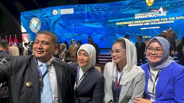 Munafri-Aliyah Kompak Ikuti Konferensi Infrastruktur Internasional 2025.