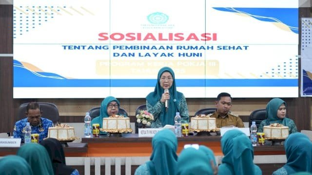 Ketua PKK Melinda Aksa Ajak Kader Jadi Penggerak Rumah Sehat dan Layak Huni.