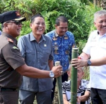 Groundbreaking Jembatan Bila, Irwan Hamid: Ini Hasil Usulan dan Perjuangkan Sejak Beberapa Tahun Lalu