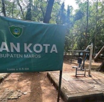 Banyak yang Rusak, Pemkab Maros Segera Perbaiki Alat Olahraga di Hutan Kota