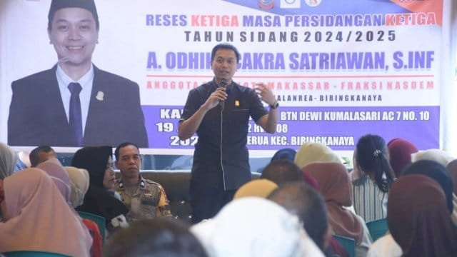 Anggota DPRD Kota Makassar, Odhika Cakra Satriawan.