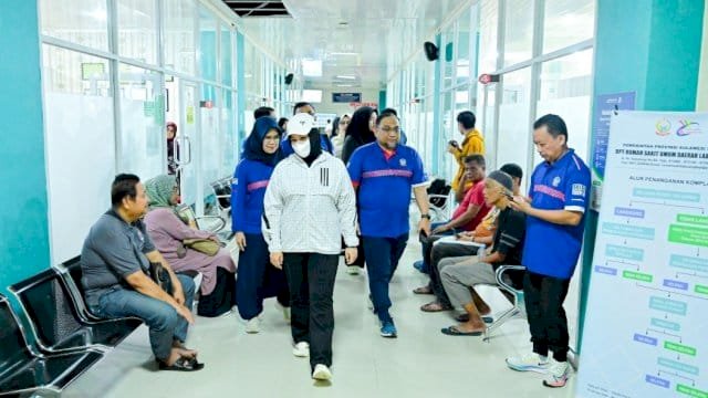 Wakil gubernur Sulsel Fatmawati Rusdi, saat Inspeksi Layanan Neonatal di RSUD Labuang Baji dan RSKD Pertiwi.