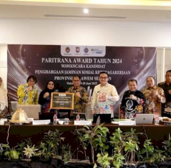 Pemkab Soppeng Menerima Paritrana Award 2024 Program Jaminan Sosial Ketenagakerjaan