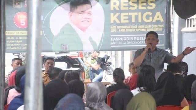 Anggota DPRD Kota Makassar, Fasruddin Rusli menggelar Reses Ketiga Masa Persidangan III Tahun 2024 - 2025.