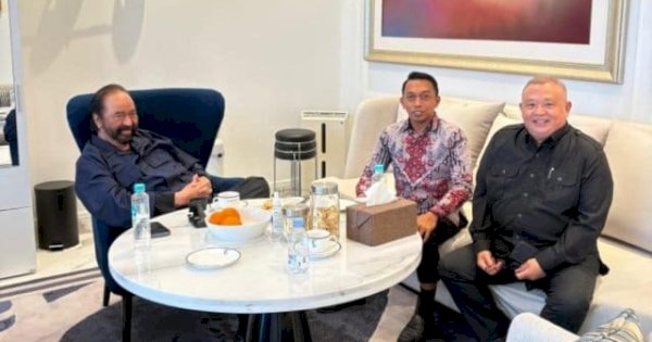 Temui Ketum Surya Paloh, Syaharuddin Alrif Laporkan Kesiapan Rakernas Partai NasDem di Sulsel