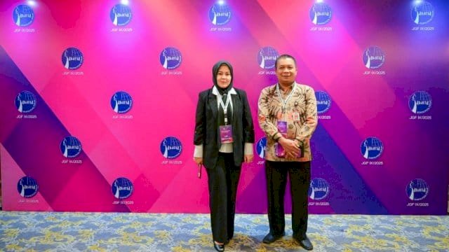 Wakil Gubernur Sulsel, Fatmawati Rusdi dan Kepala Biro Pemerintahan Setda Sulsel, Idham Kadir Dalle menghadiri Jakarta Geopolitical Forum IX 2025.