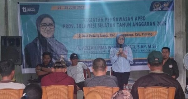Andi Azizah Irma Pantau Realisasi APBD Sulsel 2025 di Desa Padang Loang