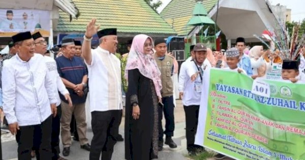 Dilepas Bupati Irwan, Ribuan Peserta Pawai Ta’aruf Meriahkan Tahun Baru Islam di Pinrang