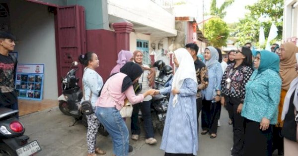 Melinda Aksa Tinjau Kelurahan Pannampu Jelang Penilaian Lomba Kelurahan Terpadu Tingkat Provinsi