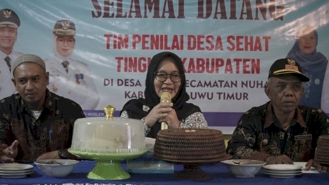 Wabup Lutim Puspa Tutup Penilaian Desa Sehat di Desa Nuha