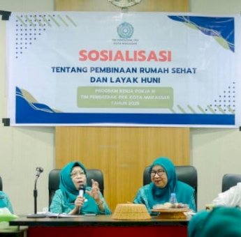 Pokja III TP PKK Kota Makassar Bina Kader Jadi Pembina Rumah Sehat dan Layak Huni