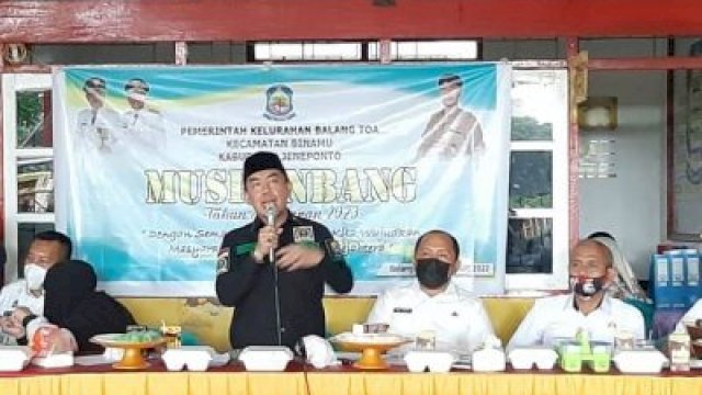 Hadiri Musrenbang, Ketua Komisi II DPRD Jeneponto Imam Taufiq Berkomitmen Kawal Aspirasi Masyarakat