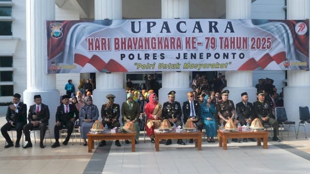 Bupati Jeneponto Paris Yasir Hadiri Upacara Hari Bhayangkara ke-79: Penghormatan atas Dedikasi Polri