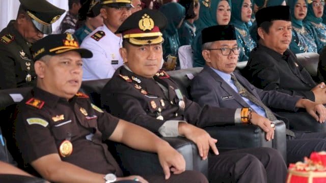 Semarak HUT Bhayangkara ke-79 di Lutim, Sekda Hadiri Upacara, Kapolres Beri Pesan Perpisahan