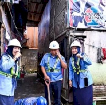 PDAM Makassar Kembali Pasang Sambungan Air Gratis Bagi Warga Berpenghasilan Rendah, Kali Ini di Kampung Berua