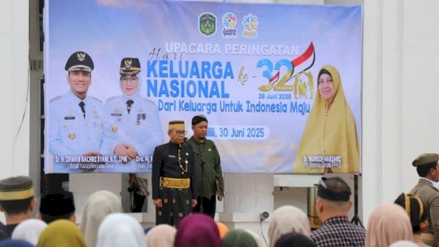 Pemkab Lutim Gelar Upacara Harganas ke-32, Sekda : Indonesia Emas 2045 Dimulai dari Keluarga