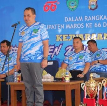 Polres dan Pemkab Maros Kolaborasi Gelar Turnamen Karate