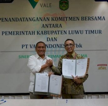 Tercipta Sejarah Baru, Pemkab Luwu Timur dan PT Vale Teken MoU