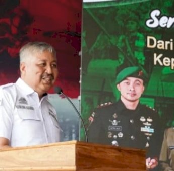 Hadiri Sertijab Yonif 721/Makkasau, Bupati Pinrang Irwan Hamid Dukung Sinergi TNI dan Pemda
