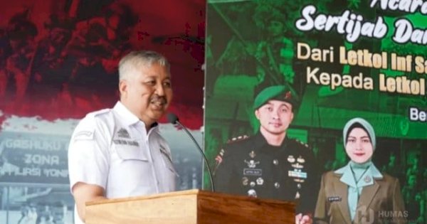 Hadiri Sertijab Yonif 721/Makkasau, Bupati Pinrang Irwan Hamid Dukung Sinergi TNI dan Pemda