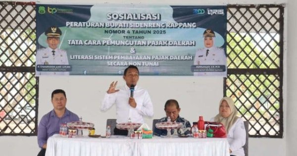 Bupati Sidrap Syaharuddin: Wajib Pajak Harus Didekati dengan Baik