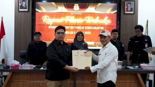 KPU Makassar Tetapkan Daftar Pemilih Berkelanjutan 2025, Segini Jumlahnya