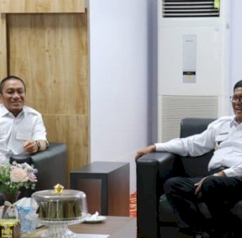 Bupati Lutim Ibas Terima Kunjungan Pemkab Poso Terkait Benchmarking Pendapatan Daerah