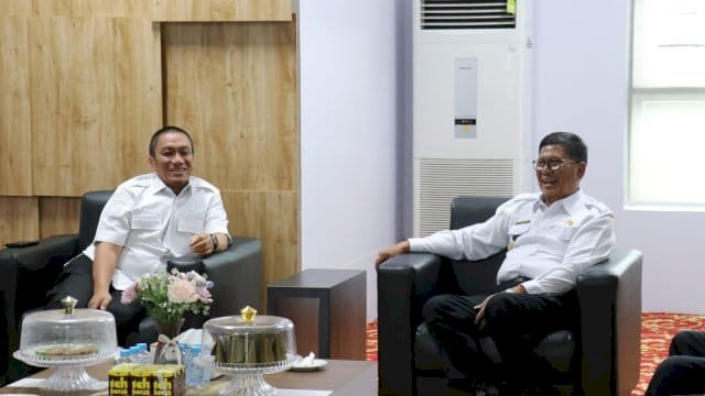 Bupati Lutim Ibas Terima Kunjungan Pemkab Poso Terkait Benchmarking Pendapatan Daerah
