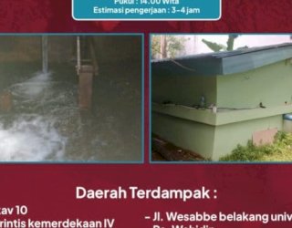 Ada Pemeliharaan Bak Reservoir, Suplai Air PDAM Makassar Terganggu di 7 Lokasi-Pelanggan Disarankan Tampung Air