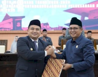 Munafri-Aliyah Hadiri Paripurna: DPRD Makassar Sahkan RPJMD, Arah Pembangunan 2025&ndash;2029 Disepakati