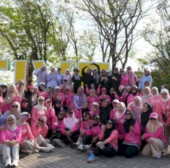 Senam Bersama Tiga Organisasi Perempuan, Melinda Aksa: Perempuan Sehat, Keluarga Lebih Harmonis
