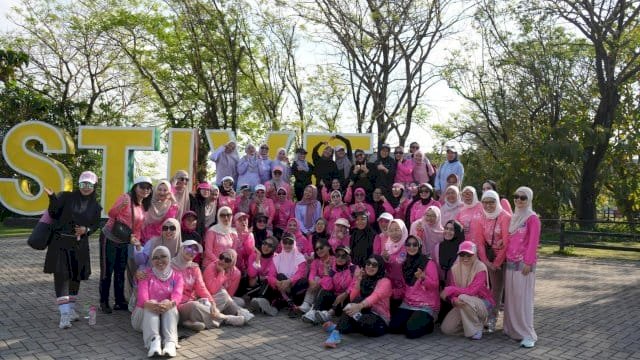 Senam Bersama Tiga Organisasi Perempuan, Melinda Aksa: Perempuan Sehat, Keluarga Lebih Harmonis