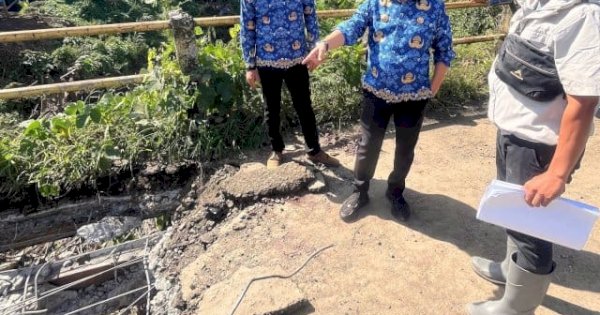Bupati Soppeng Tinjau Proyek Jembatan Toddang Saloe dan Peningkatan Ruas Jalan Paddangeng – Leworen