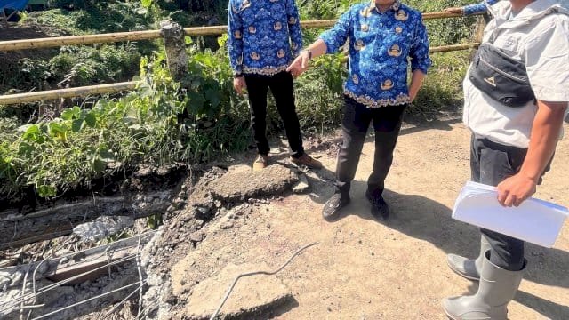 Bupati Soppeng Tinjau Proyek Jembatan Toddang Saloe dan Peningkatan Ruas Jalan Paddangeng &ndash; Leworen