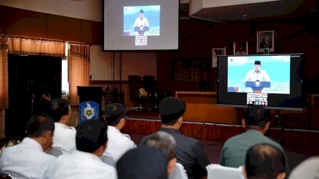 Pemkab Soppeng Saksikan Peluncuran Koperasi Merah Putih yang Diresmikan Presiden RI