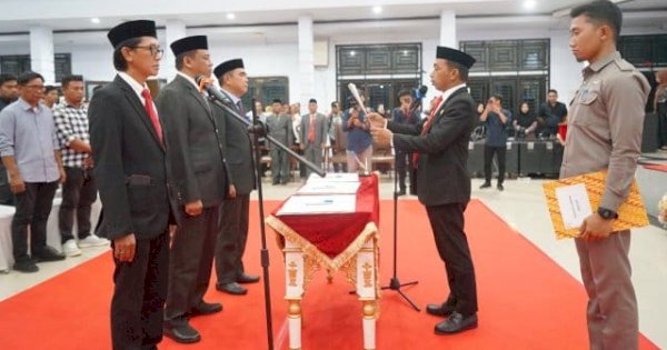 Lantik Dewas-Direksi Perumda Tirta Saromase, Bupati Syaharuddin Alrif Titip Tiga Hal Penting