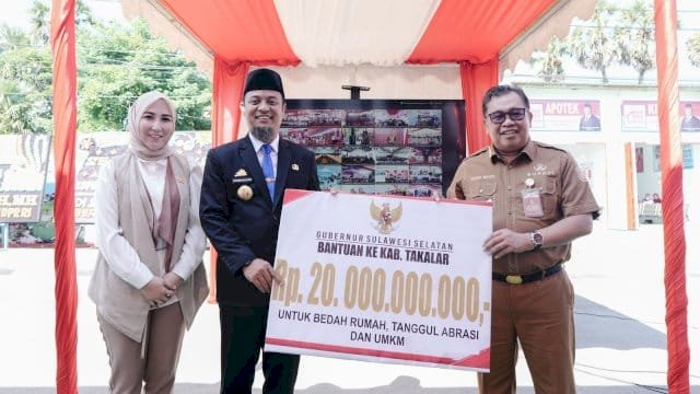 Gubernur Sulsel Alokasikan Dana Rp20 Miliar untuk Bedah Rumah, Kebencanaan dan UMKM di Takalar