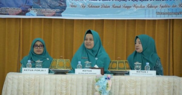 16 Peserta TP PKK Soppeng dari 8 Kecamatan Ikuti Lomba Penyuluhan Pencegahan KDRT