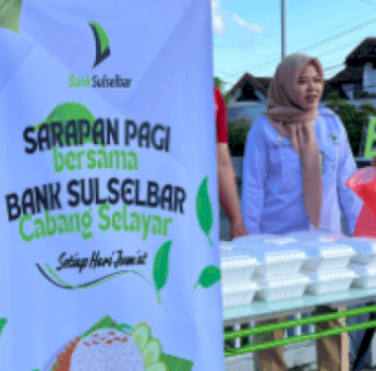 Jumat Berkah, Bank Sulselbar Selayar Tebar Kepedulian Melalui Program Sarapan Pagi