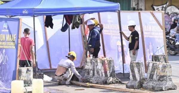 Suplai Air PDAM Makassar Tetap Mengalir Saat Pengerjaan Pa’baeng-baeng, Tapi Debit Berkurang