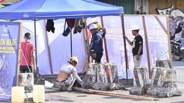 Suplai Air PDAM Makassar Tetap Mengalir Saat Pengerjaan Pa&rsquo;baeng-baeng, Tapi Debit Berkurang