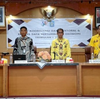 Pemkab Soppeng dan BPS Gelar Rakor Data Sektoral Ekspor Pertumbuhan Ekonomi Triwulan I 2025