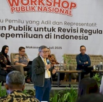 Workshop Nasional, Taufan Pawe Paparkan Rekomendasi Publik Hadapi Revisi Undang-undang Pemilu